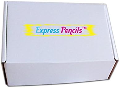 Personalized Custom Pencils - Round - Glitz & Glitter Full Color Print w/your name, message, text or logo - Made in USA - Great gift ideas - 12/Set (PURPLE WITH A PUNCH METALLIC FOIL)