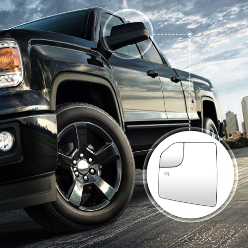Driver Left Side Heated Blind Spot Mirror Glass Fit for 2015-2020 Ford F-150, 2.7L 3.0L 3.3L 3.5L 5.0L, Side View Mirror Glass, Replacement for FL3Z17K707L - size: Driver Side(Left)