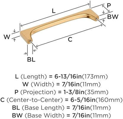 Amerock 6-5/16" Merced Champagne Bronze Drawer Pull