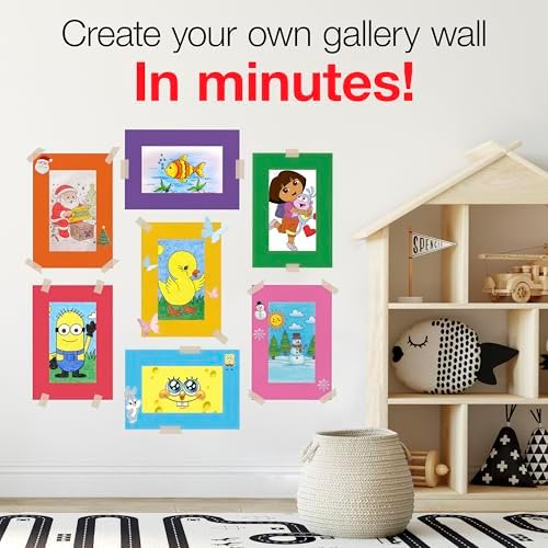 Hygloss 48 Pack Paper Picture Frames, White cardstock Photo Frame 4.75x6.75-Inch, Papers Frames to Decorate for Wedding Birthday DIY Classroom Crafts and Decorations
