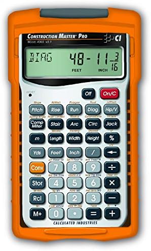 Calculated Industries 4065 Construction Calculator & Industries 4019 Material Estimator Calculator | Finds Project Building Material Costs for DIY’s, Contractors, Yellow