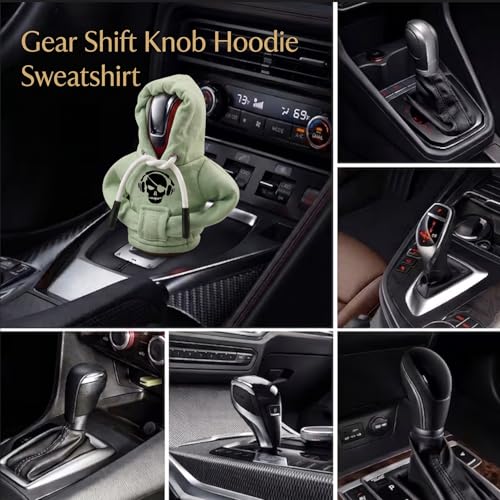 Heart Shaped Dog Gear Shift Hoodie, Universal Car Shift Knob Cover, Manual Automatic Stick Shifter Cover Mini Hoodie, Car Interior Accessories Cute Dog Gifts for Pet Love Drivers Women Men - color: Dog