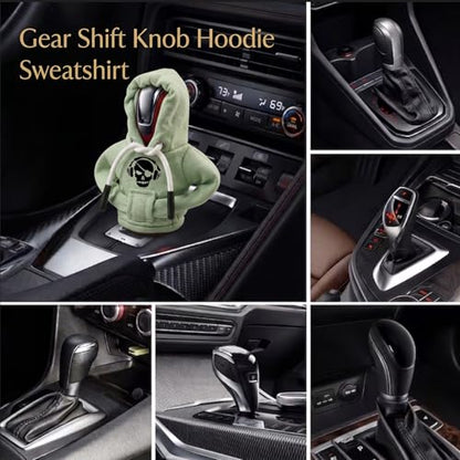 Sacerd Jesus Cross Gear Shift Hoodie, Universal Car Shift Knob Cover,Manual Automatic Shifter Mini Hoodie,Christian Car Accessories Religion Faith Gifts for Believer Women Men - color: JESUS
