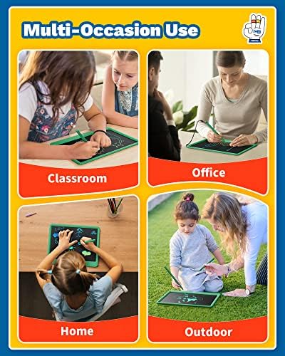 TEKFUN 16" LCD Writing Tablet for Kids Learning, Large Writing Pad for Homework, Practice & Homeschool, Calm Screen-Free Note Board for Focus, Study & Daily Use (Green)