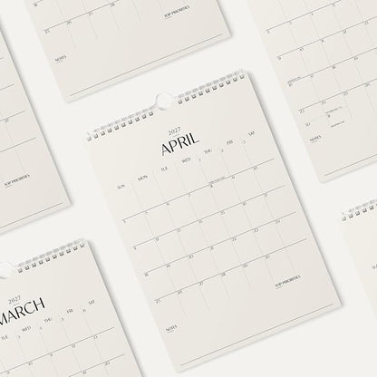 Karto Wall Calendar 2026-2027 11x17 in - Beige 2.0