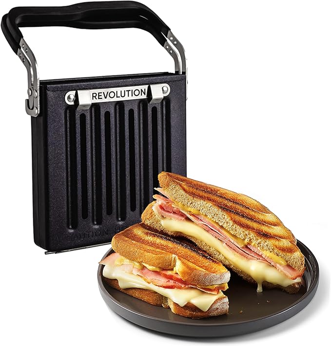 Revolution Toastie Press (Works With All Toasters) Conveniently Toast Delicious Grilled Cheeses, Quesadillas, and Paninis in Your Toaster